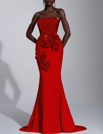 Rochie lunga SHEIN, rosu