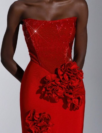 Rochie lunga SHEIN, rosu