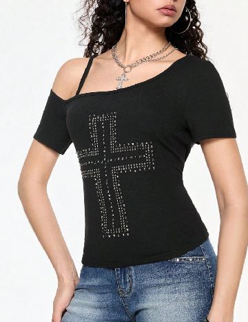 Tricou Romwe, negru