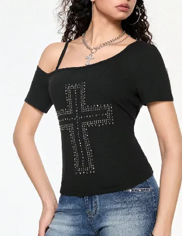 Tricou Romwe, negru