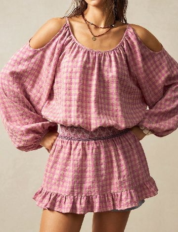 Rochie scurta SHEIN, roz