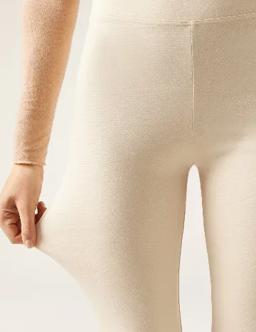 Pantaloni Calzedonia, crem