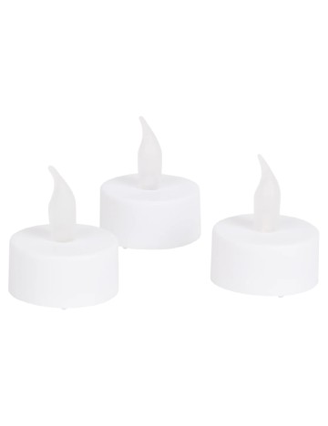 Set lumanari LED 3 bucati ACTION, alb