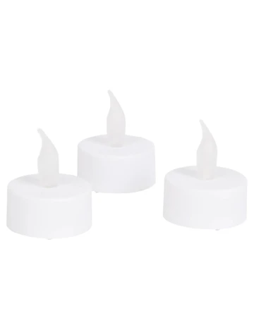 Set lumanari LED 3 bucati ACTION, alb