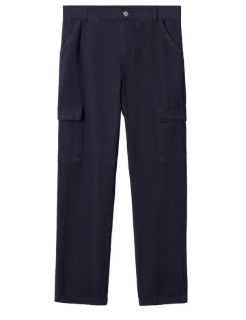 Pantaloni Mango, bleumarin inchis