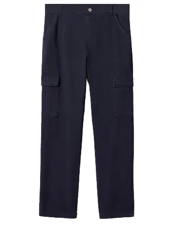 Pantaloni Mango, bleumarin inchis