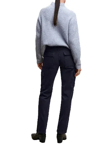 Pantaloni Mango, bleumarin inchis