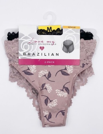 Set chiloti 2 perechi Undies International, mix culori
