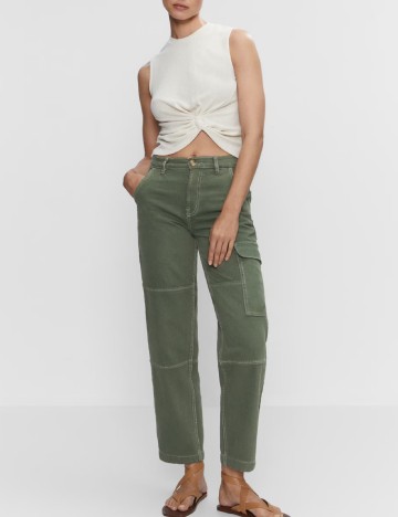 Blugi Mango, verde