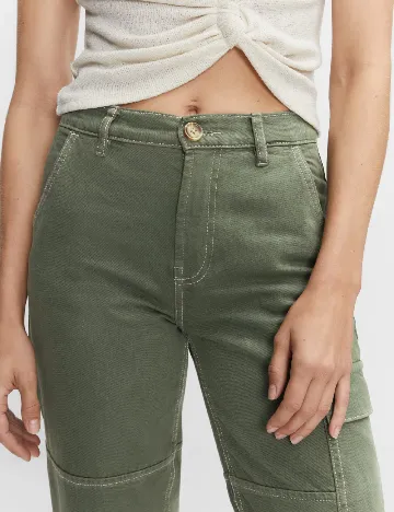 Blugi Mango, verde