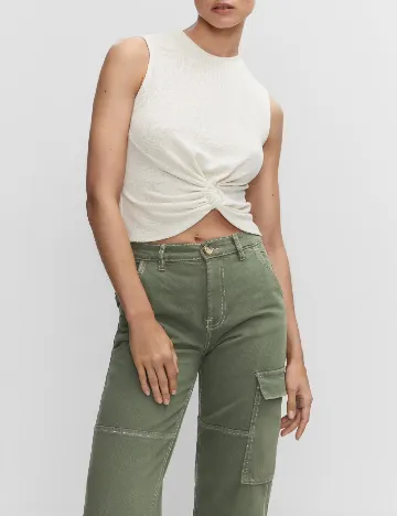 Blugi Mango, verde