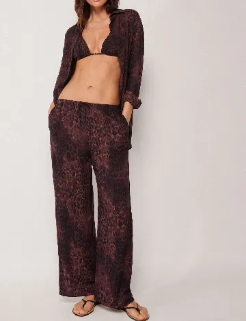 Pantaloni Calzedonia, maro
