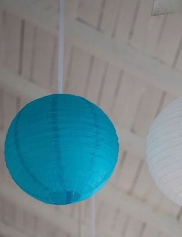 Lampion solar A.I.&E., albastru