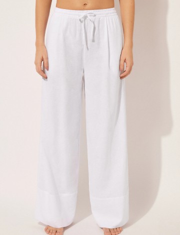 Pantaloni Calzedonia, alb