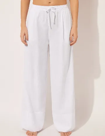 Pantaloni Calzedonia, alb