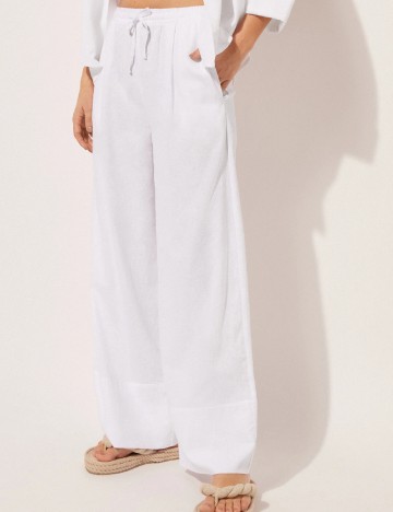 Pantaloni Calzedonia, alb