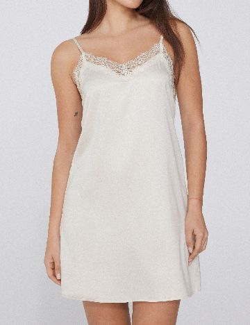 Rochie de noapte Tezenis, crem