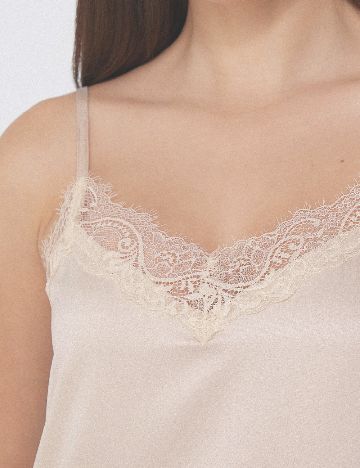 Rochie de noapte Tezenis, crem