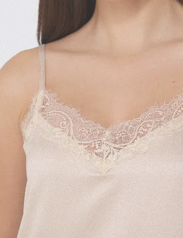 Rochie de noapte Tezenis, crem