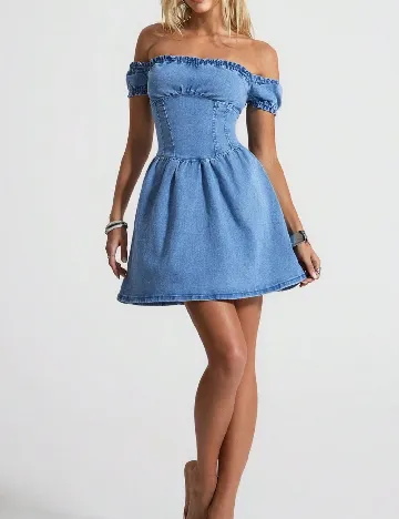 Rochie scurta SHEIN, albastru