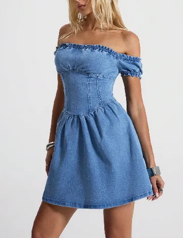 Rochie scurta SHEIN, albastru