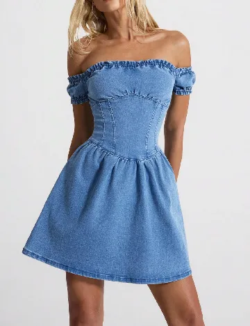 Rochie scurta SHEIN, albastru
