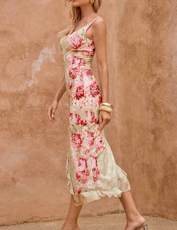 Rochie medie SHEIN, floral print