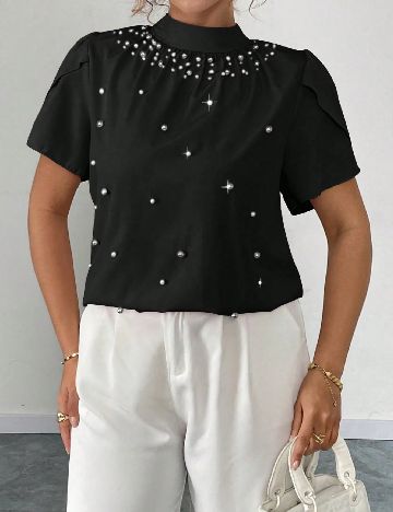 Bluza SHEIN CURVE, negru
