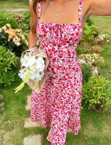 Rochie medie SHEIN, floral print