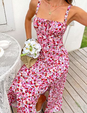 Rochie medie SHEIN, floral print
