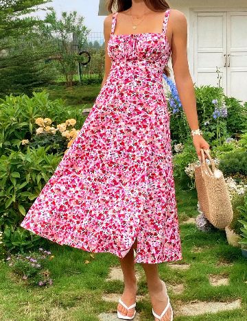 Rochie medie SHEIN, floral print