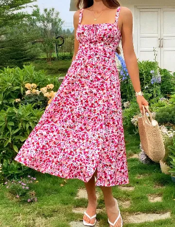 Rochie medie SHEIN, floral print