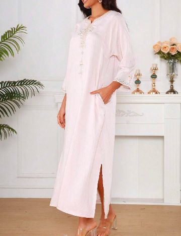 Rochie lunga SHEIN, roz pal