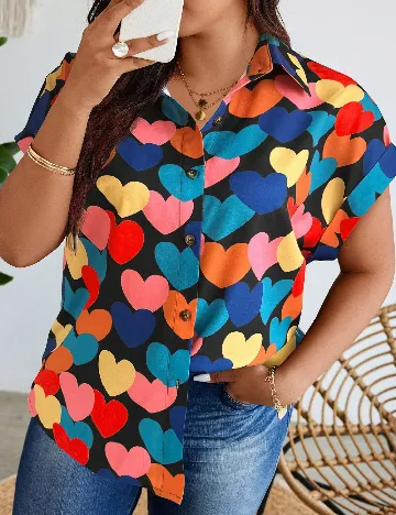 Camasa SHEIN CURVE, mix culori