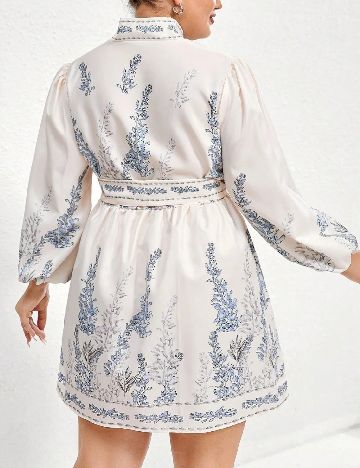 Rochie scurta SHEIN CURVE, ecru