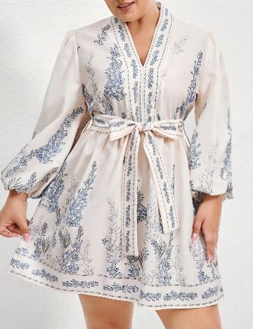 Rochie scurta SHEIN CURVE, ecru