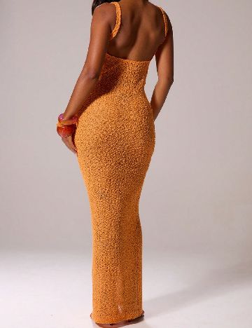 Rochie lunga Musera, portocaliu