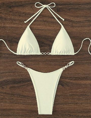 Costum de baie SHEIN, galben