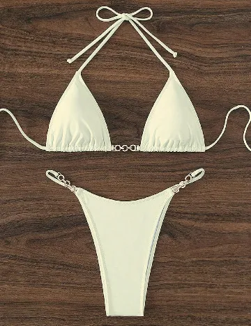 Costum de baie SHEIN, galben