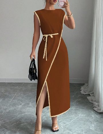 Rochie medie SHEIN, maro