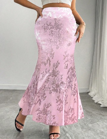 Fusta SHEIN CURVE, roz