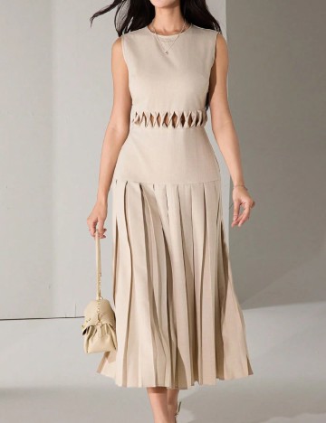 Rochie lunga SHEIN, bej