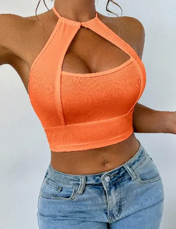 Top SHEIN, portocaliu
