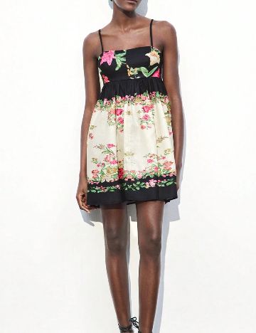 Rochie scurta SHEIN, floral print