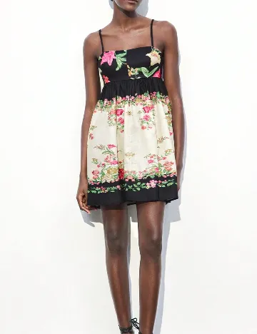Rochie scurta SHEIN, floral print