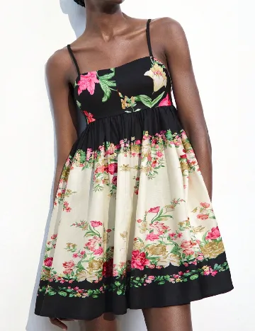 Rochie scurta SHEIN, floral print