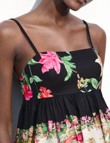Rochie scurta SHEIN, floral print