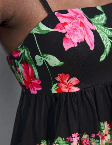 Rochie scurta SHEIN, floral print