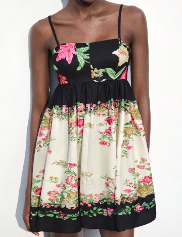 Rochie scurta SHEIN, floral print