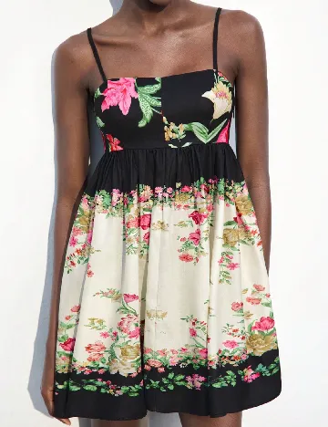 Rochie scurta SHEIN, floral print